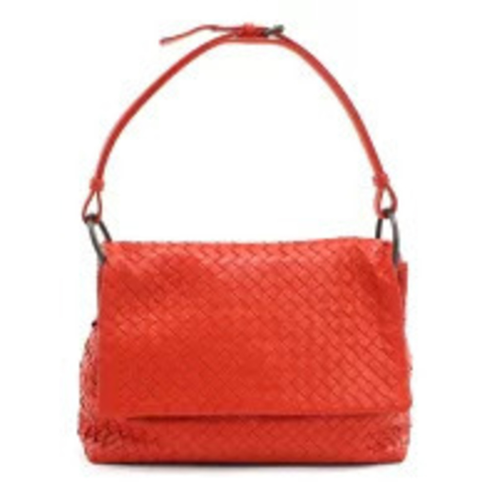 Bottega Veneta Shoulder Bag Intrecciato Hobo Leather Red Crossbody